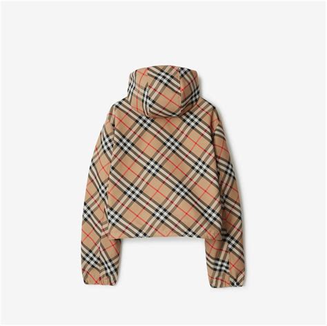 burberry salisbury small|Cropped Reversible Check Salisbury Jacket in Sand .